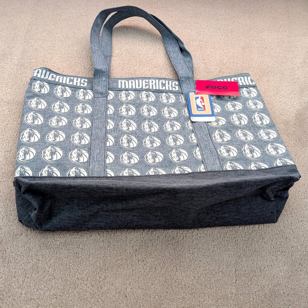 NWT Dallas Mavericks Logo Print Tote Bag